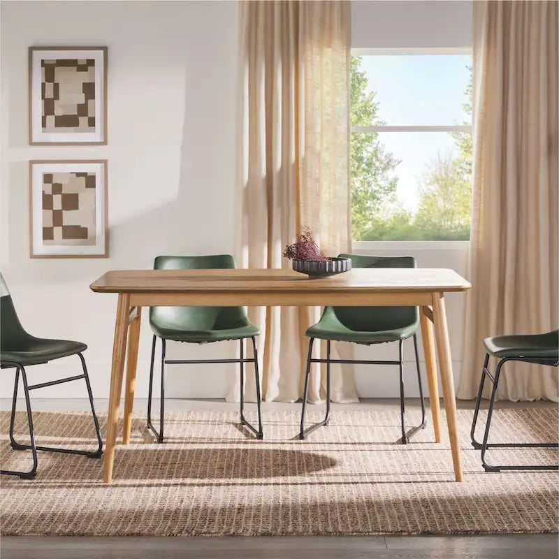 Table à manger en bois Mid-Century Modern de 150 cm
