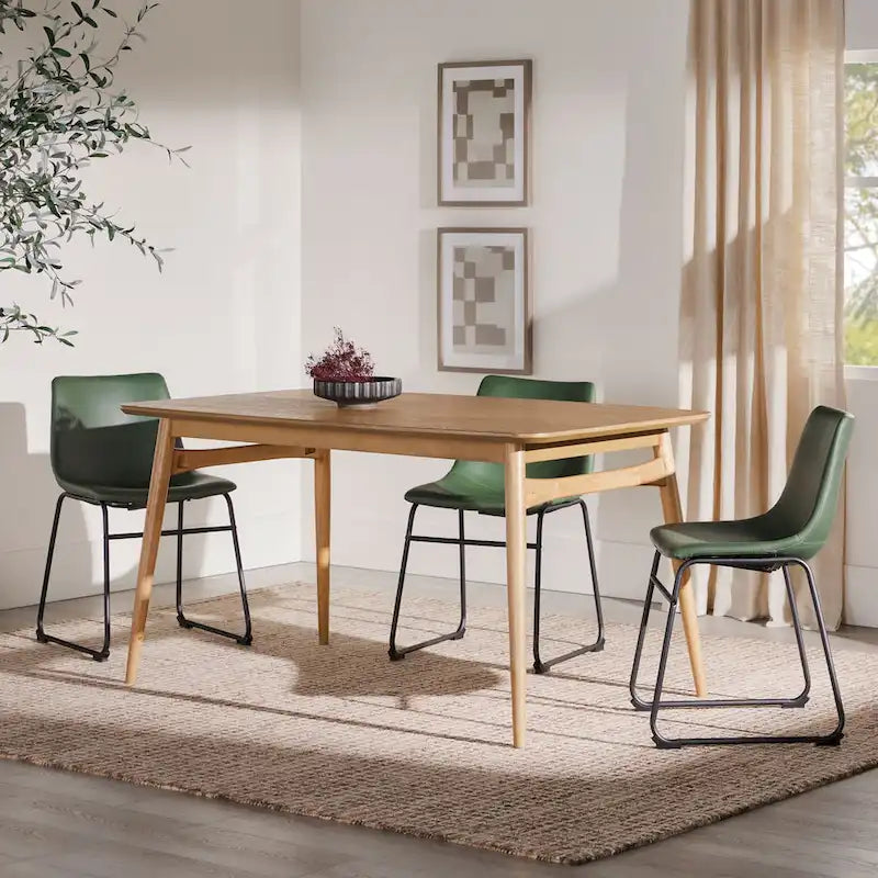 Table à manger en bois Mid-Century Modern de 150 cm