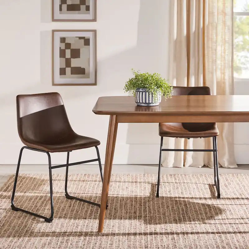 Table à manger en bois Mid-Century Modern de 150 cm