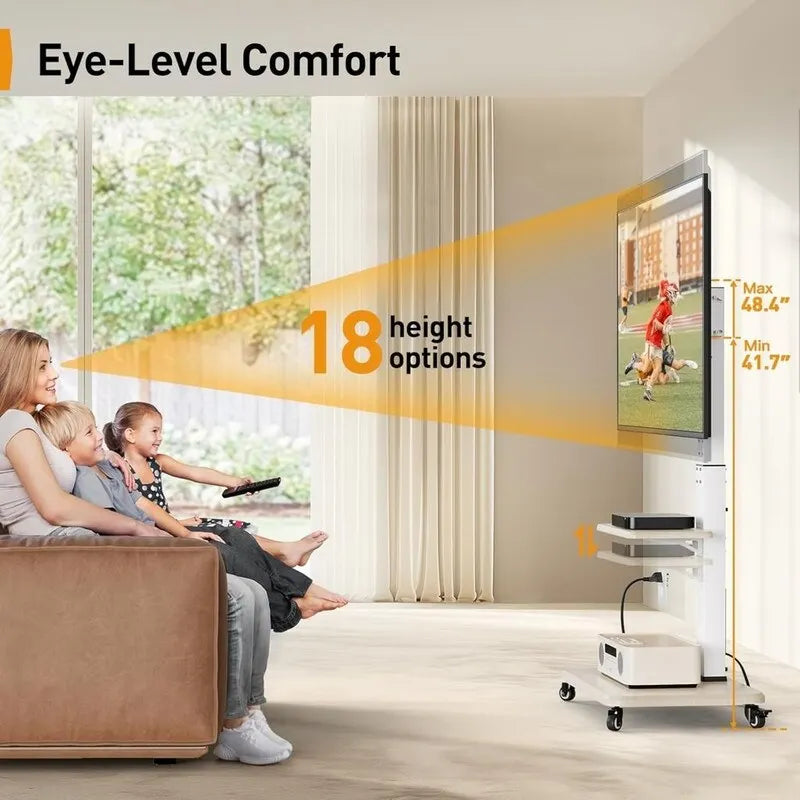 Meuble TV mobile avec prise de courant