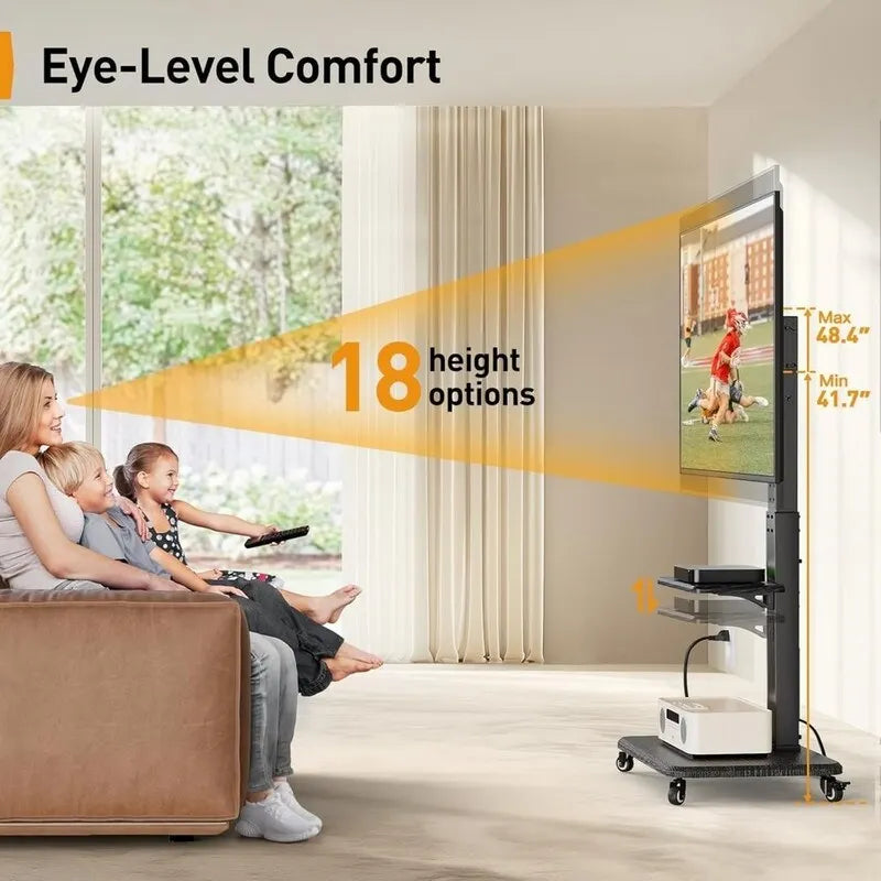 Meuble TV mobile avec prise de courant