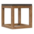 Table d'appoint en bois de 26 po avec plateau à motif hachuré