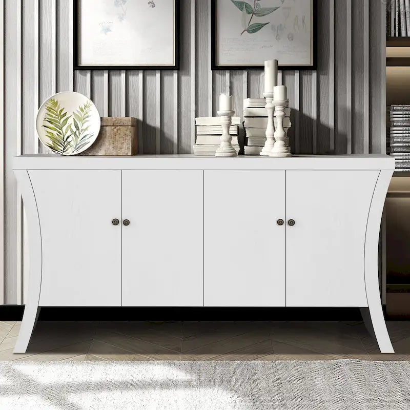 Bahut/buffet de 150 cm avec rangement – Credenza moderne à 4 portes