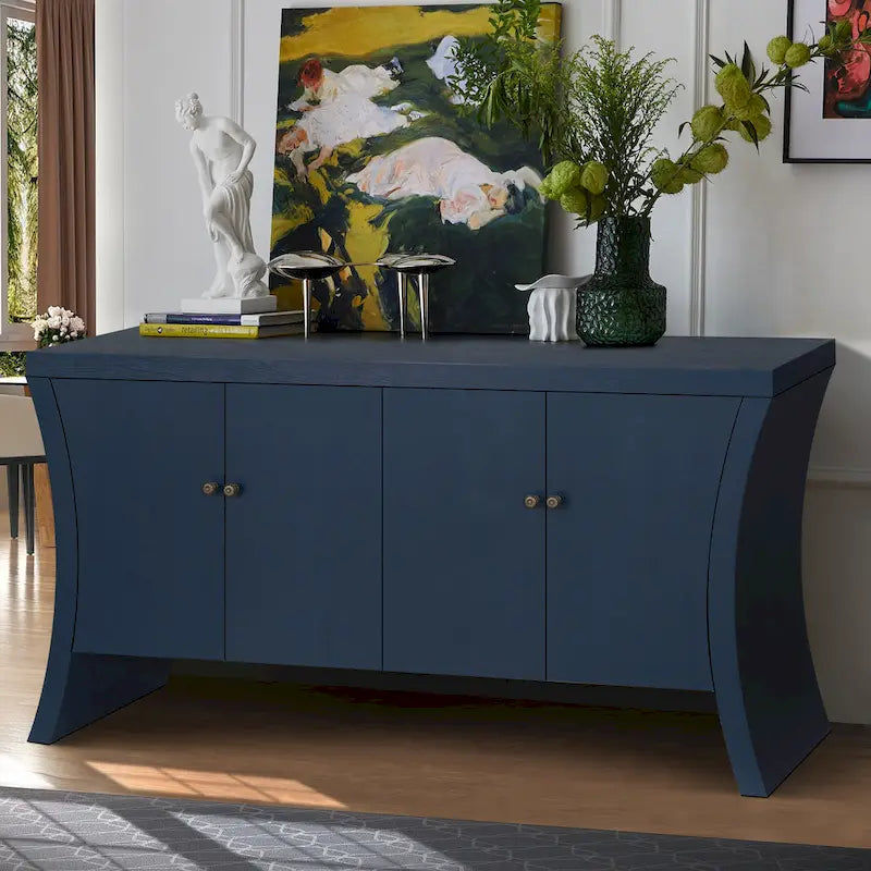 Bahut/buffet de 150 cm avec rangement – Credenza moderne à 4 portes