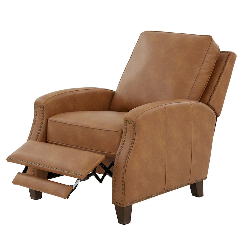 Fauteuil inclinable à pousser en similicuir