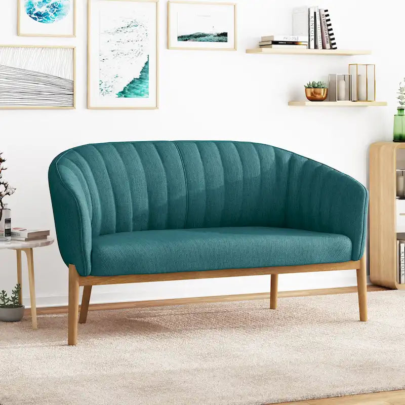 Causeuse Mid-Century Modern Glamour
