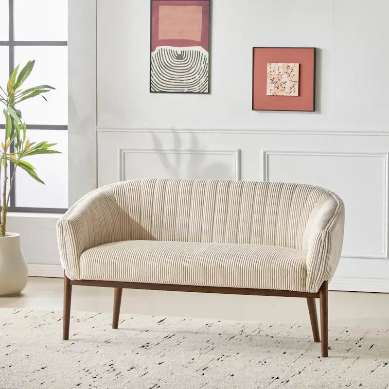Causeuse Mid-Century Modern Glamour