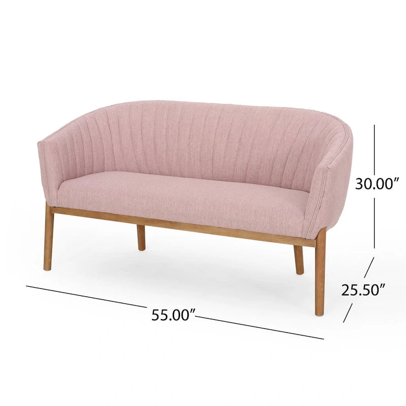 Causeuse Mid-Century Modern Glamour