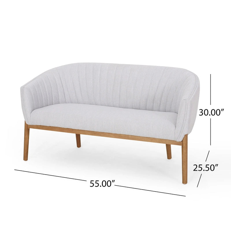 Causeuse Mid-Century Modern Glamour