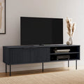 Meuble TV cannelé pour téléviseurs jusqu'à 75" - 59"