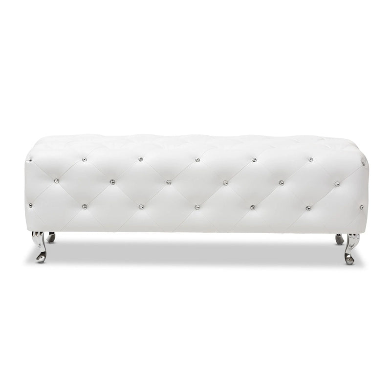Banc moderne capitonné de cristaux