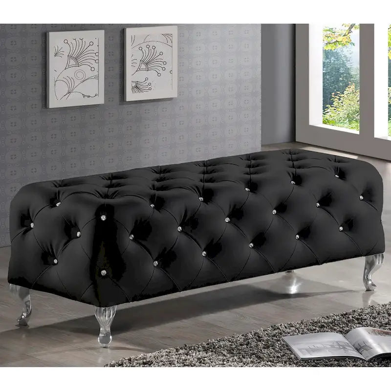 Banc moderne capitonné de cristaux