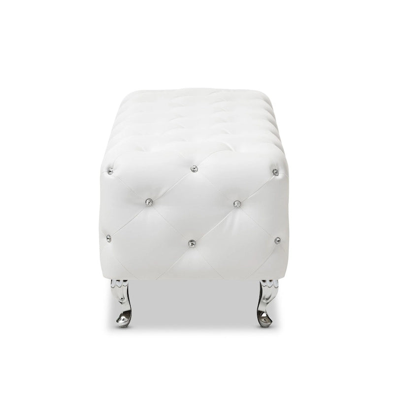 Banc moderne capitonné de cristaux