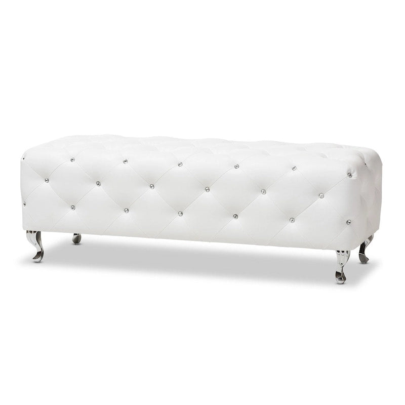 Banc moderne capitonné de cristaux