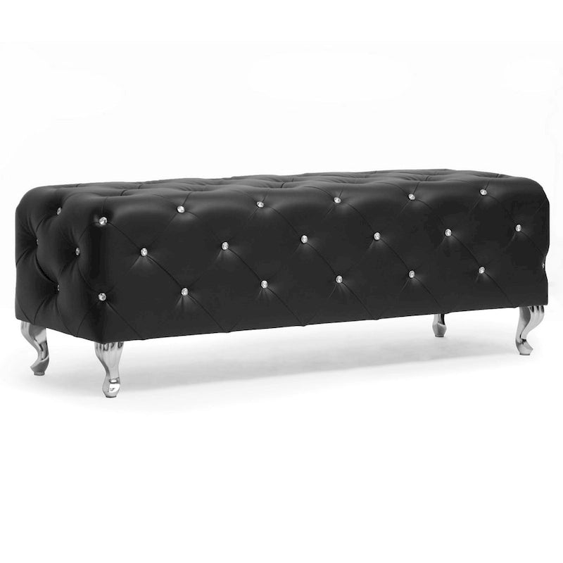 Banc moderne capitonné de cristaux