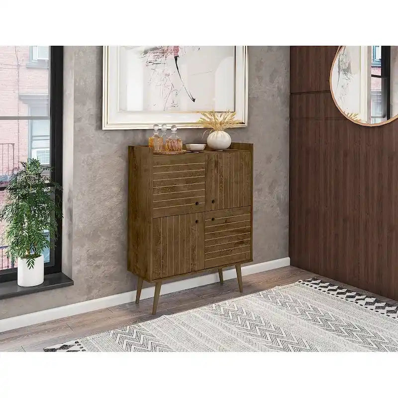 Meuble d'appoint moderne du milieu du siècle de 45,5 po