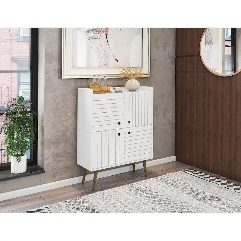 Meuble d'appoint moderne du milieu du siècle de 45,5 po