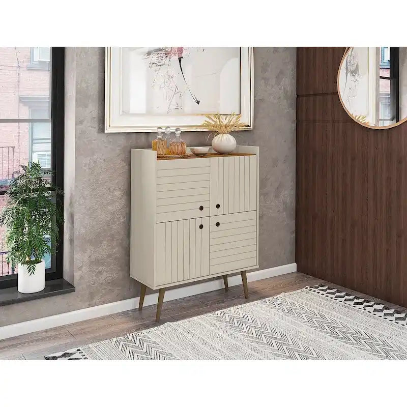 Meuble d'appoint moderne du milieu du siècle de 45,5 po
