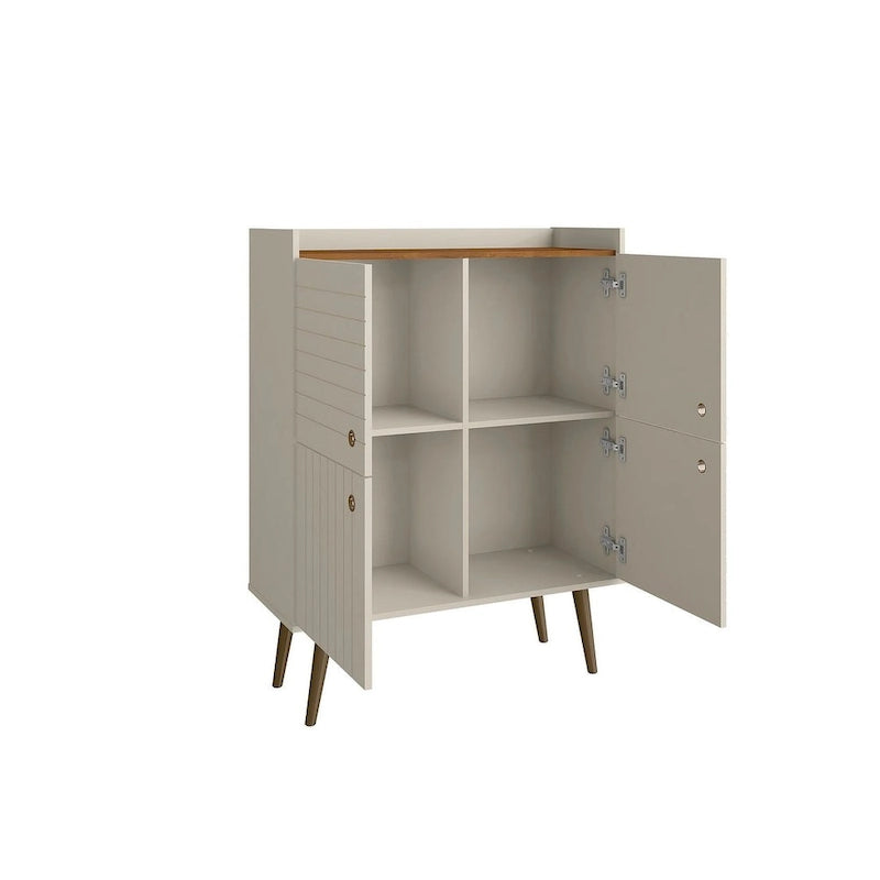 Meuble d'appoint moderne du milieu du siècle de 45,5 po