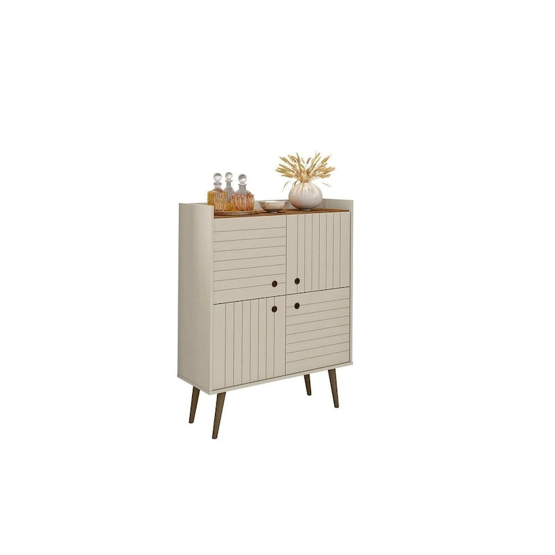 Meuble d'appoint moderne du milieu du siècle de 45,5 po