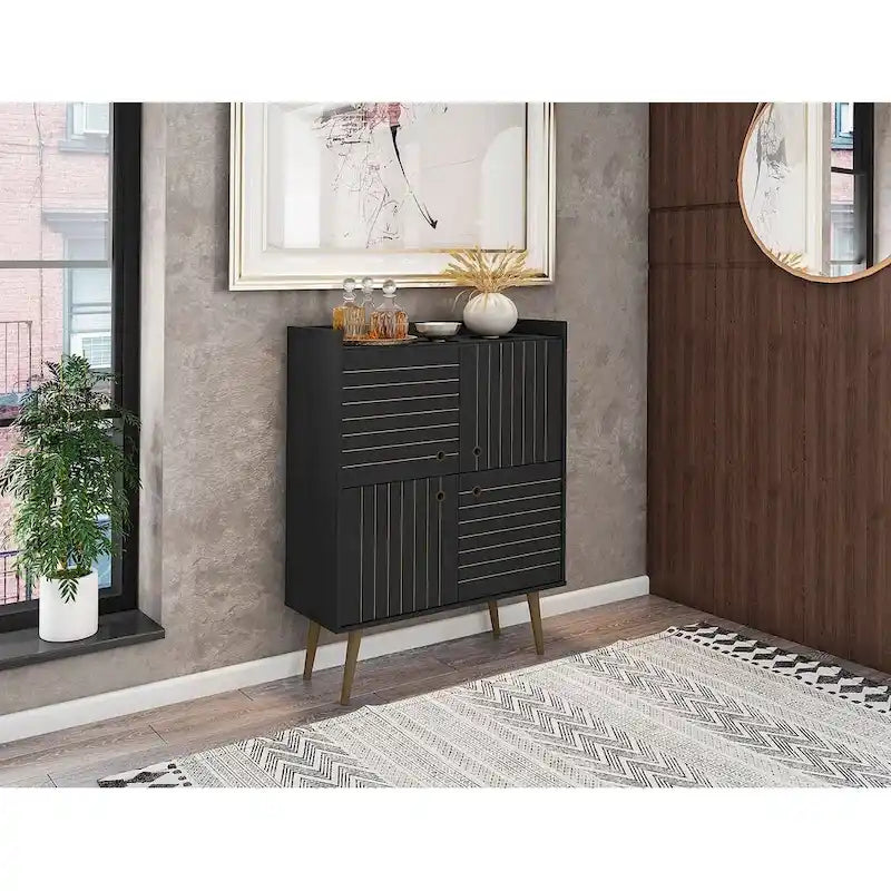 Meuble d'appoint moderne du milieu du siècle de 45,5 po