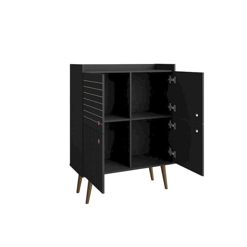 Meuble d'appoint moderne du milieu du siècle de 45,5 po