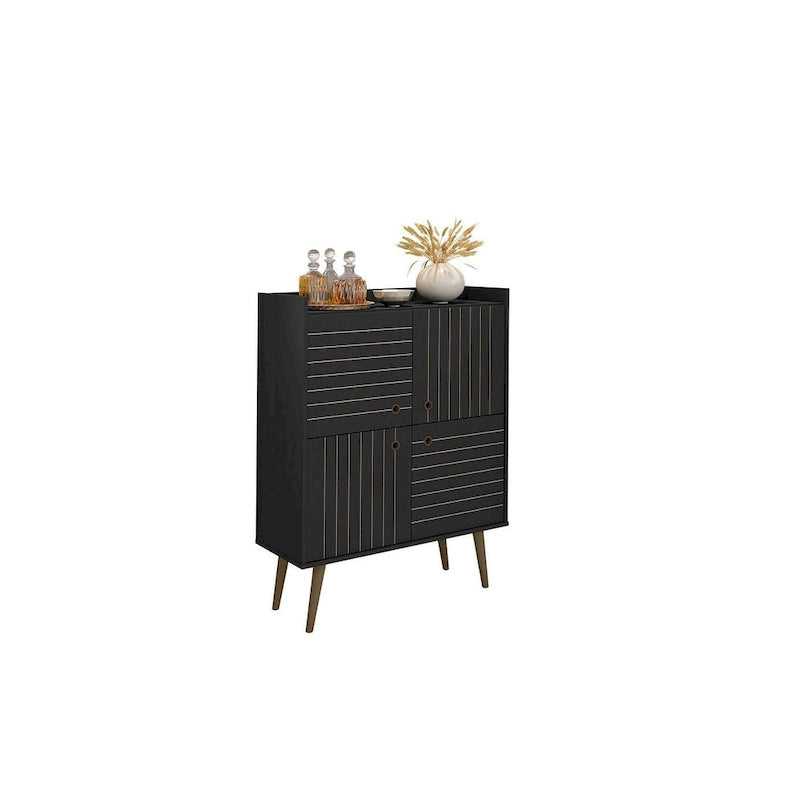 Meuble d'appoint moderne du milieu du siècle de 45,5 po