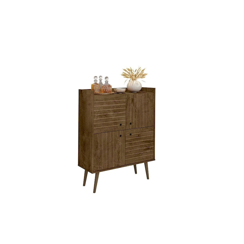 Meuble d'appoint moderne du milieu du siècle de 45,5 po