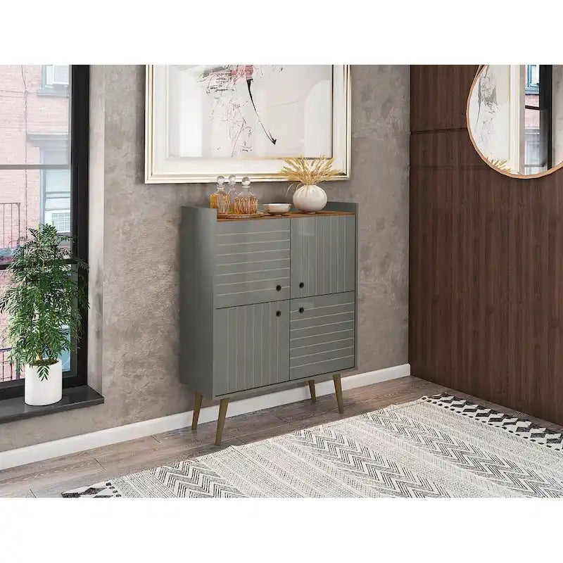 Meuble d'appoint moderne du milieu du siècle de 45,5 po