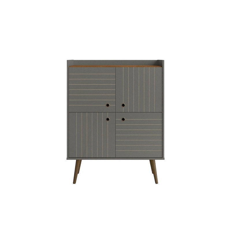Meuble d'appoint moderne du milieu du siècle de 45,5 po