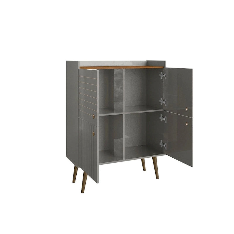 Meuble d'appoint moderne du milieu du siècle de 45,5 po