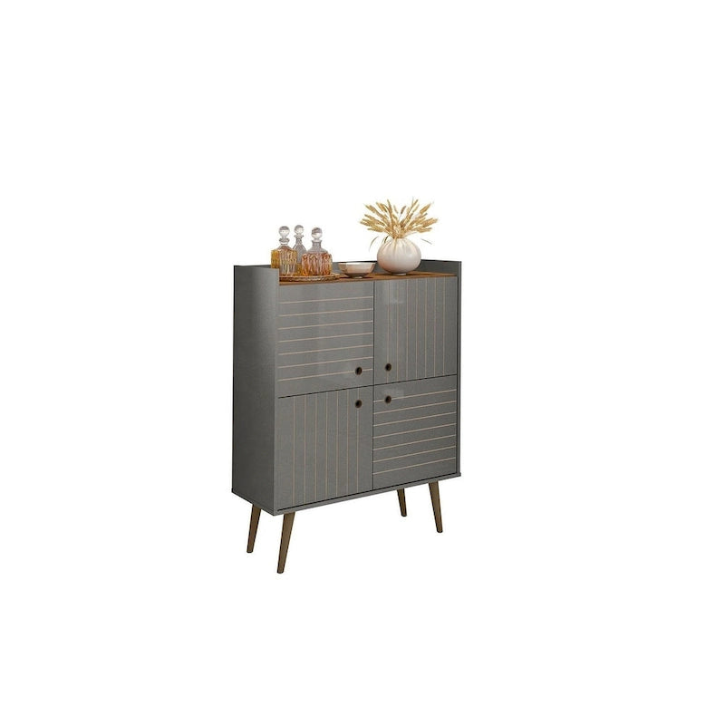Meuble d'appoint moderne du milieu du siècle de 45,5 po