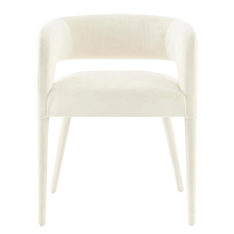 Chaise de salle à manger en velours