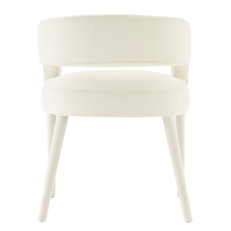 Chaise de salle à manger en velours