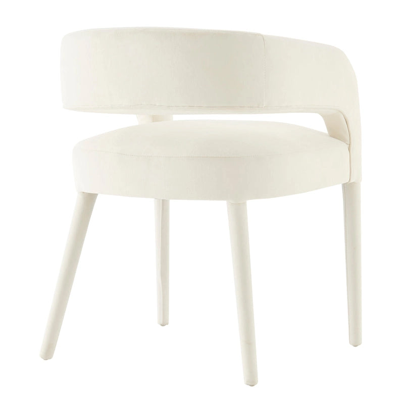 Chaise de salle à manger en velours
