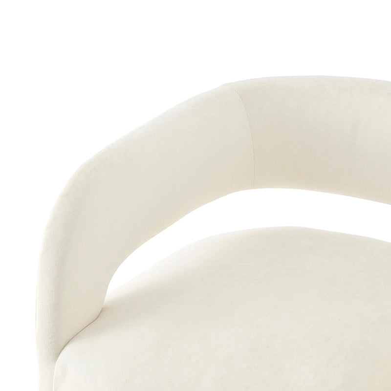 Chaise de salle à manger en velours