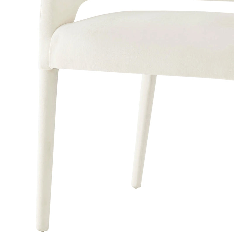 Chaise de salle à manger en velours