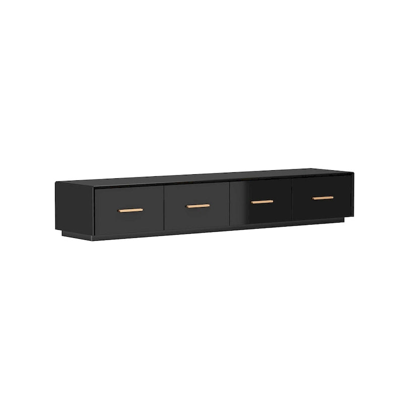 Console multimédia murale de 70,9" avec rangement