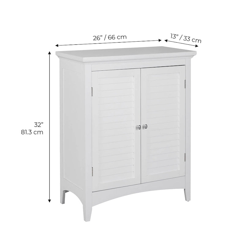 Meuble bas à poser à deux portes en bois