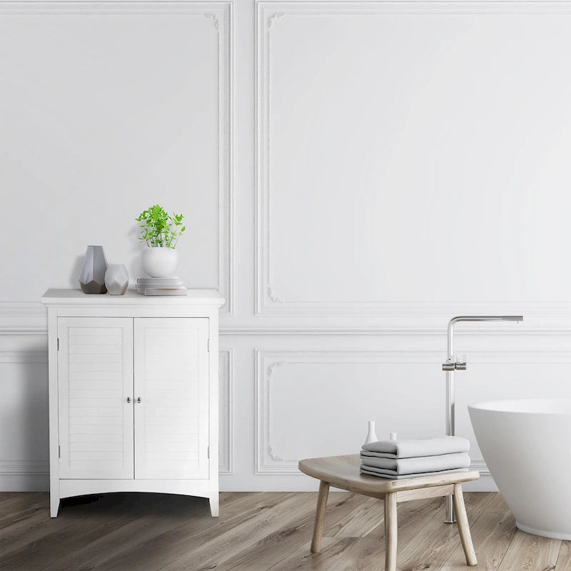 Meuble bas à poser à deux portes en bois