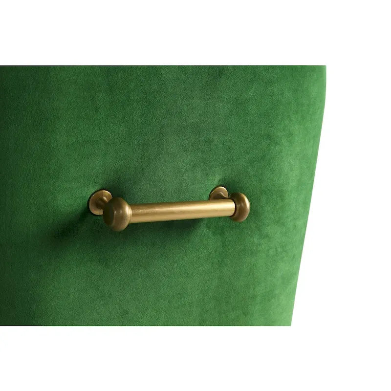 Chaise d'appoint en velours vert