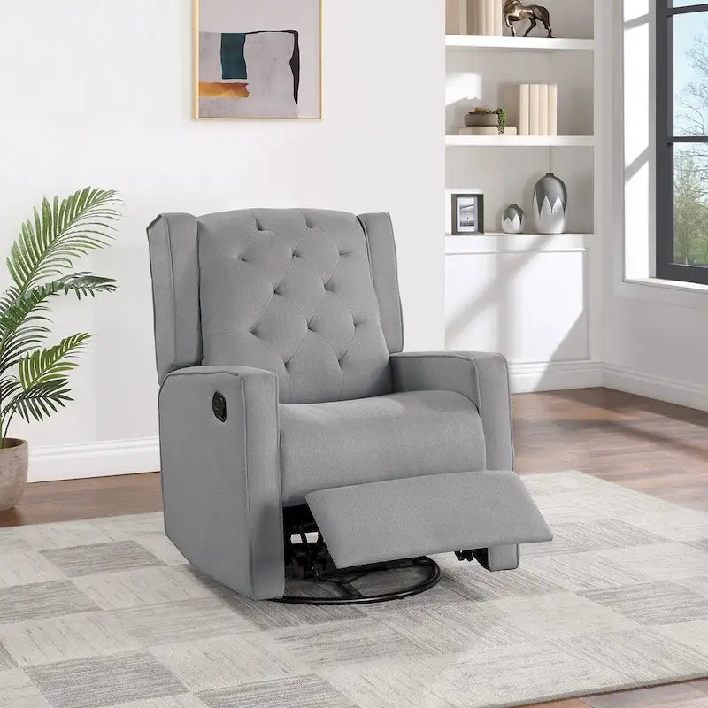 Fauteuil inclinable pivotant et coulissant à mécanisme manuel