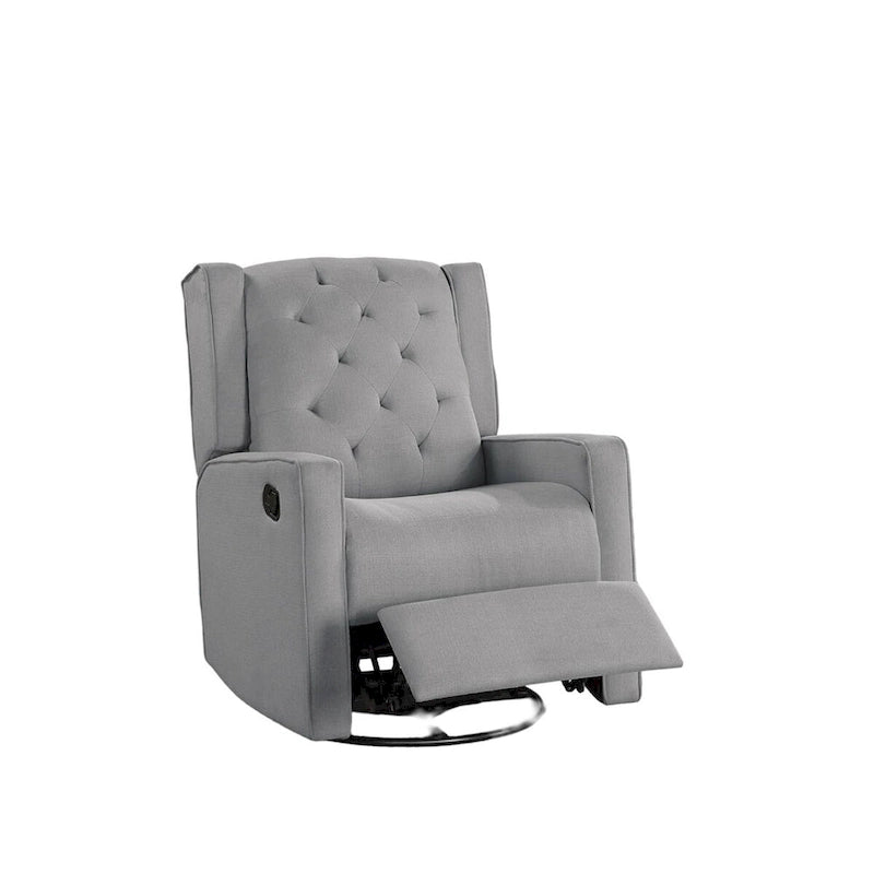Fauteuil inclinable pivotant et coulissant à mécanisme manuel