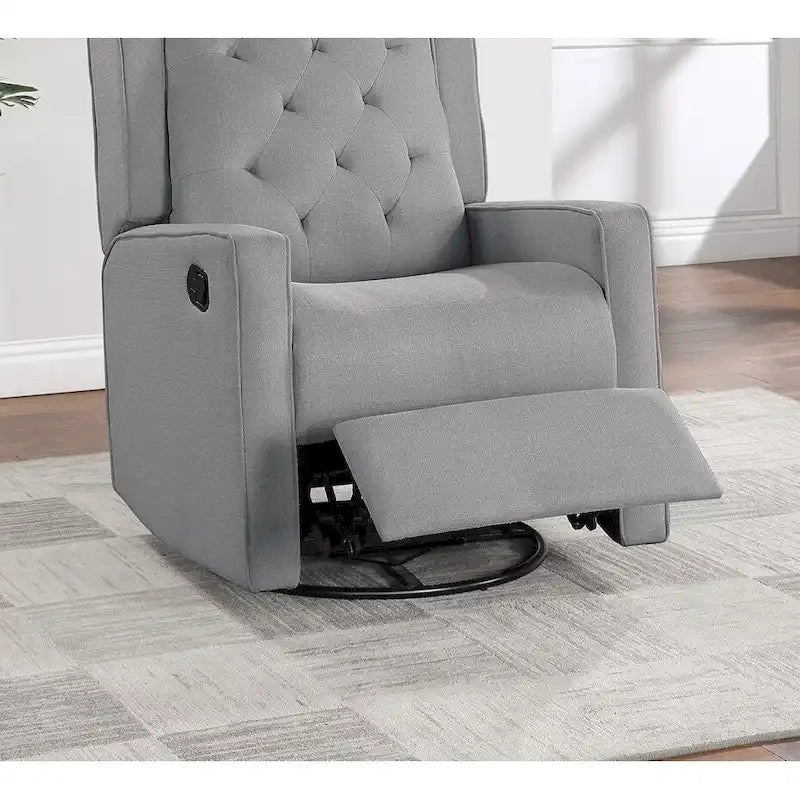 Fauteuil inclinable pivotant et coulissant à mécanisme manuel