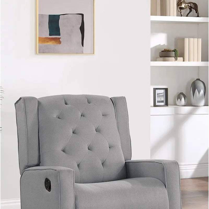 Fauteuil inclinable pivotant et coulissant à mécanisme manuel