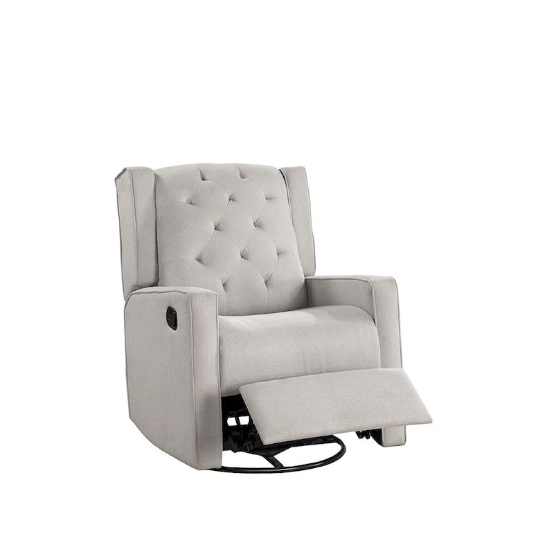 Fauteuil inclinable pivotant et coulissant à mécanisme manuel