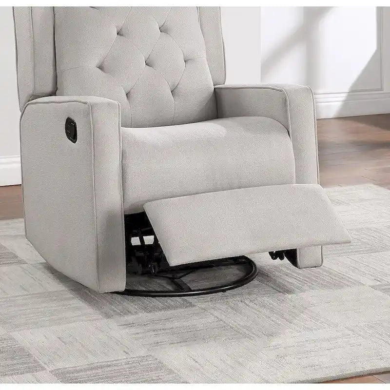 Fauteuil inclinable pivotant et coulissant à mécanisme manuel