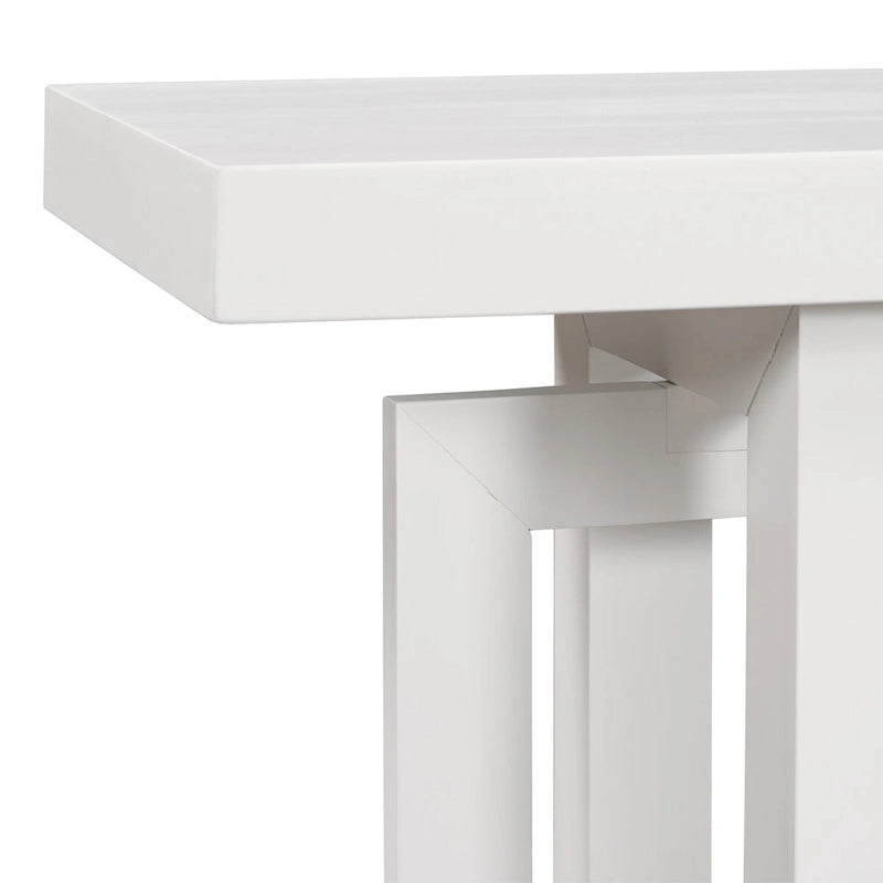 Console industrielle avec plateau en béton – Table extra longue pour entrée et couloir