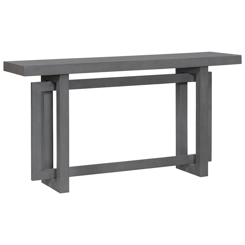 Console industrielle avec plateau en béton – Table extra longue pour entrée et couloir