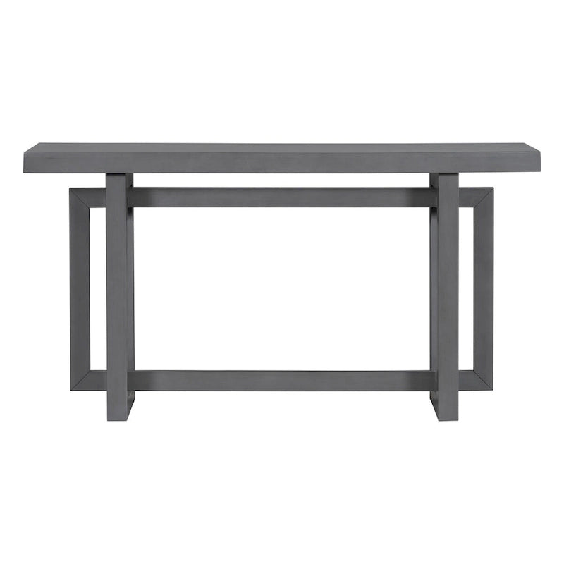 Console industrielle avec plateau en béton – Table extra longue pour entrée et couloir